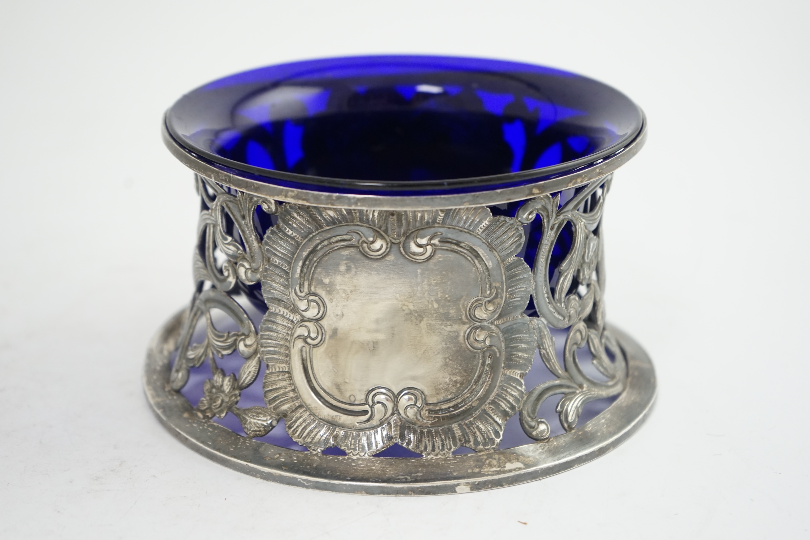 A George IV Irish pierced silver dish ring by Edward Johnson Ltd